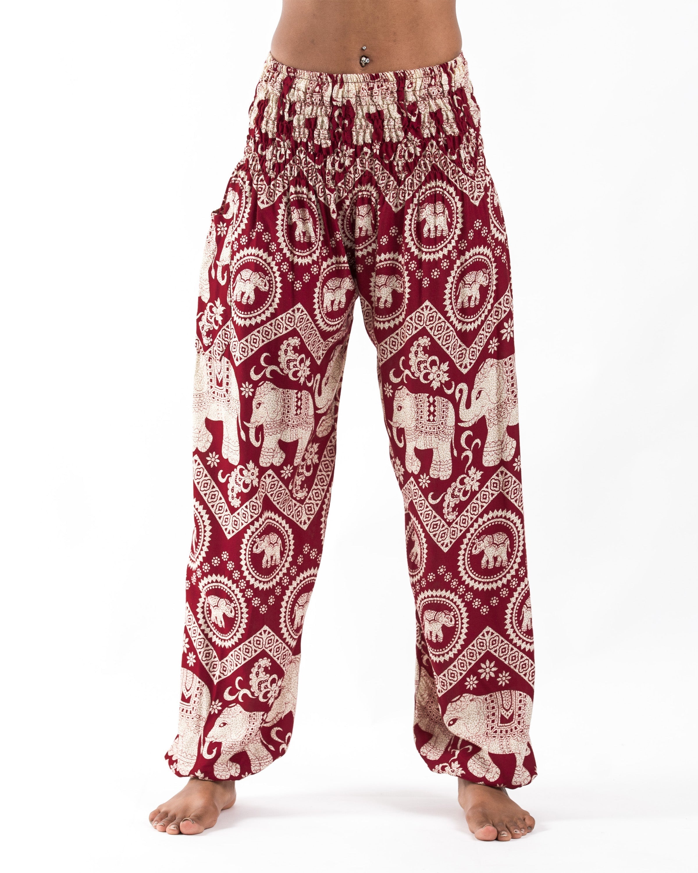 Imperial Elephant Women's Elephant Pants in Red