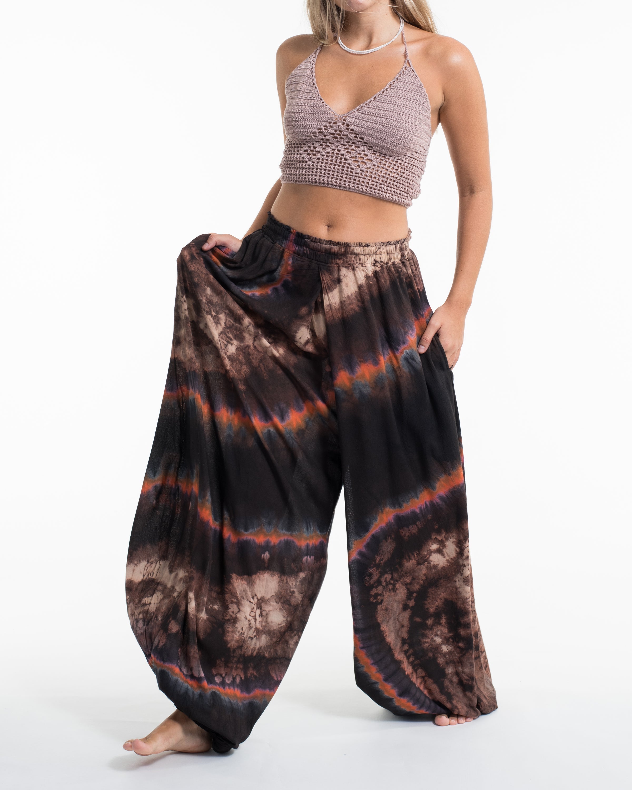 Tie dye Women Balloon Harem Pants 02