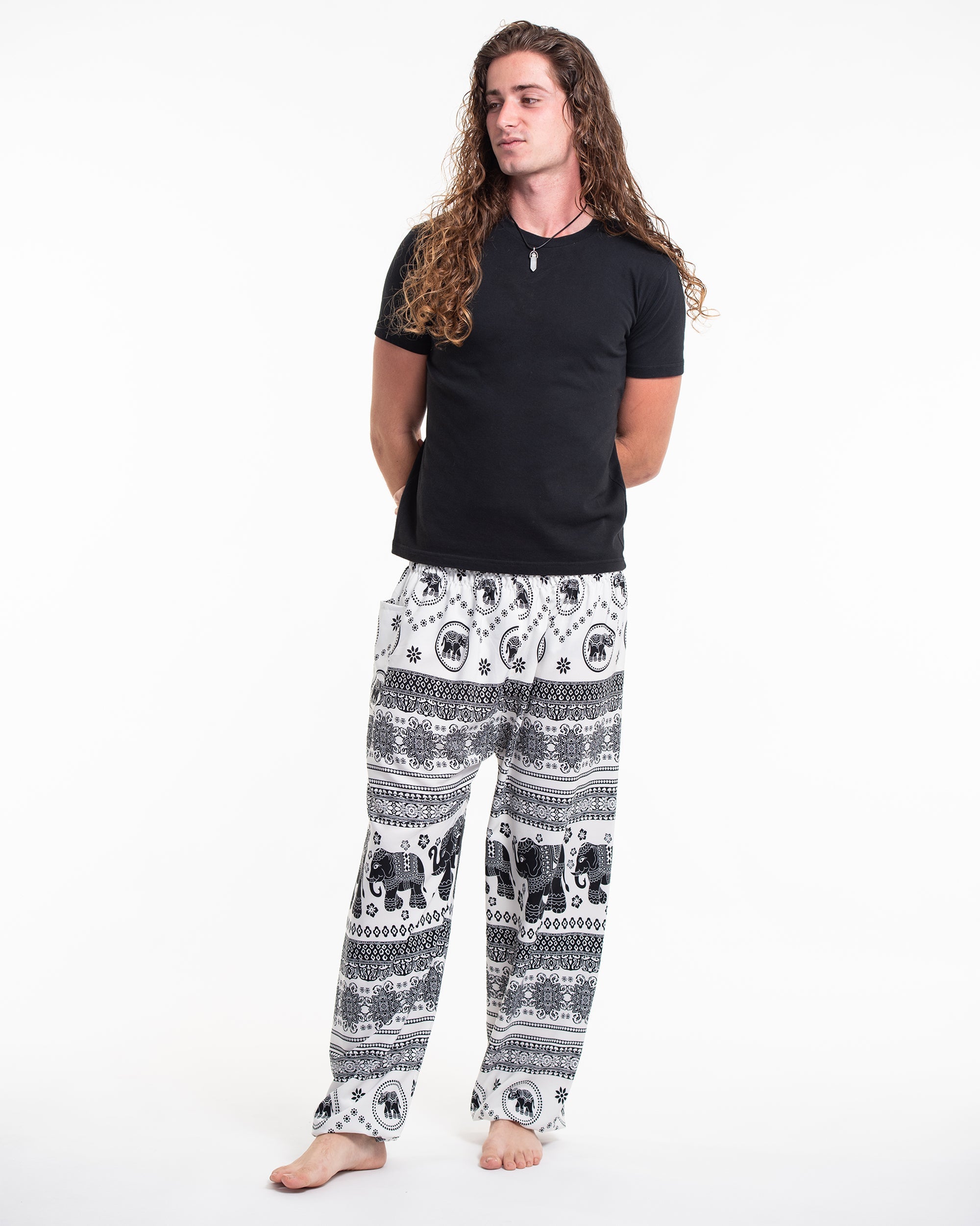 Unisex Parade Elephant Lounge Set in White