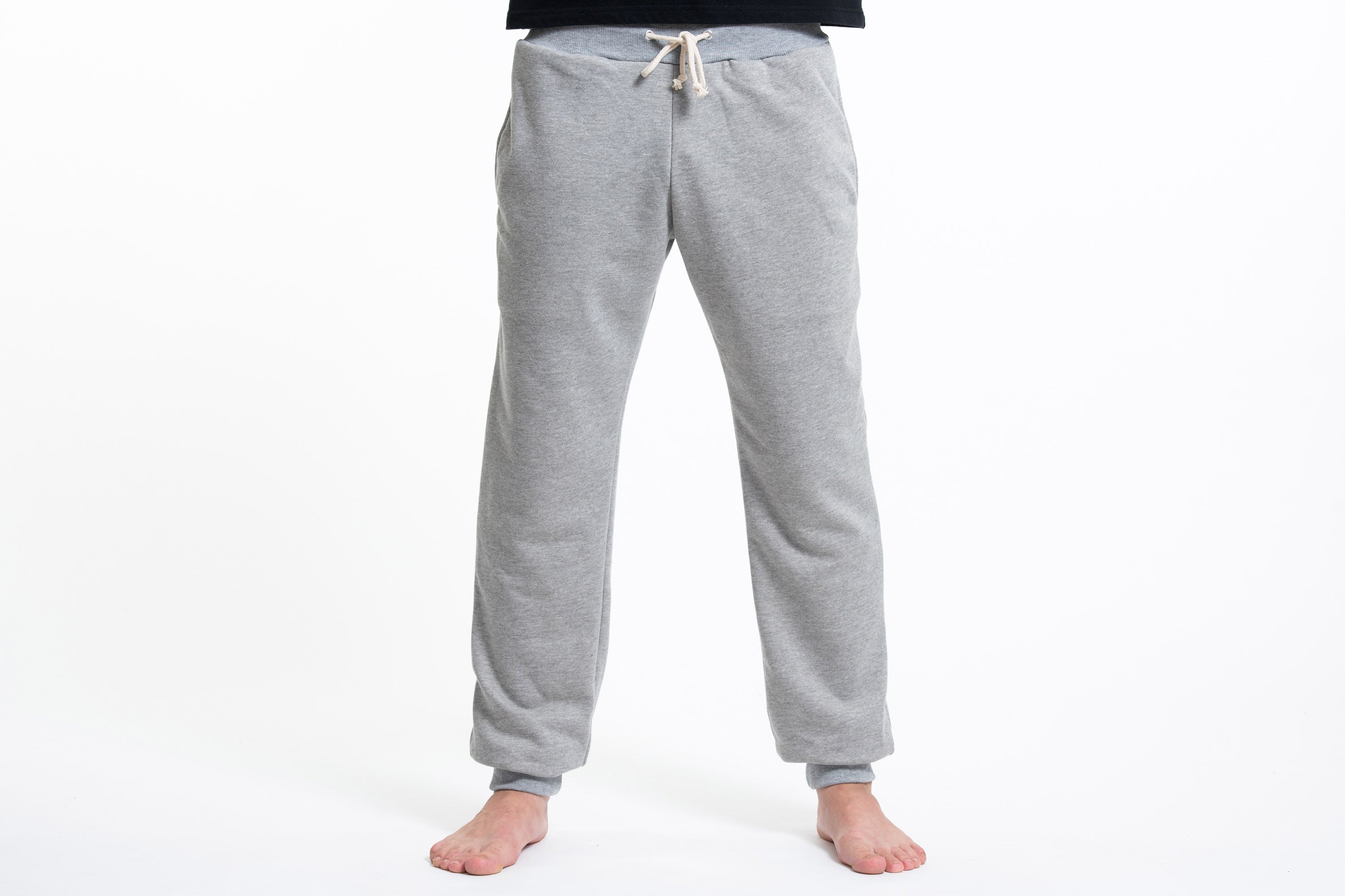 Men's Terry Pants with Aztec Pockets in Gray (Size S - XL )
