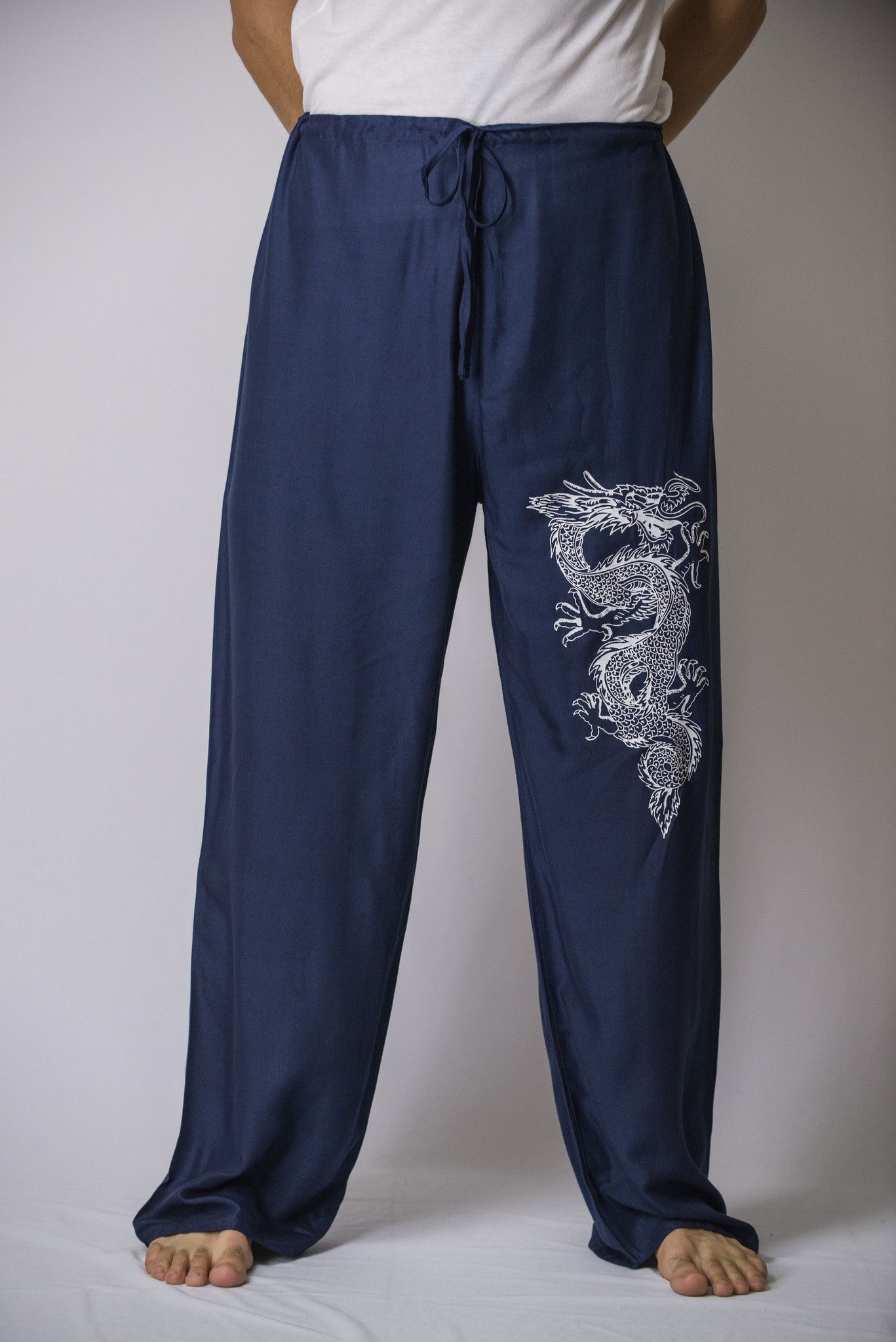 The Dragon Men's Thai Yoga Pants in Navy