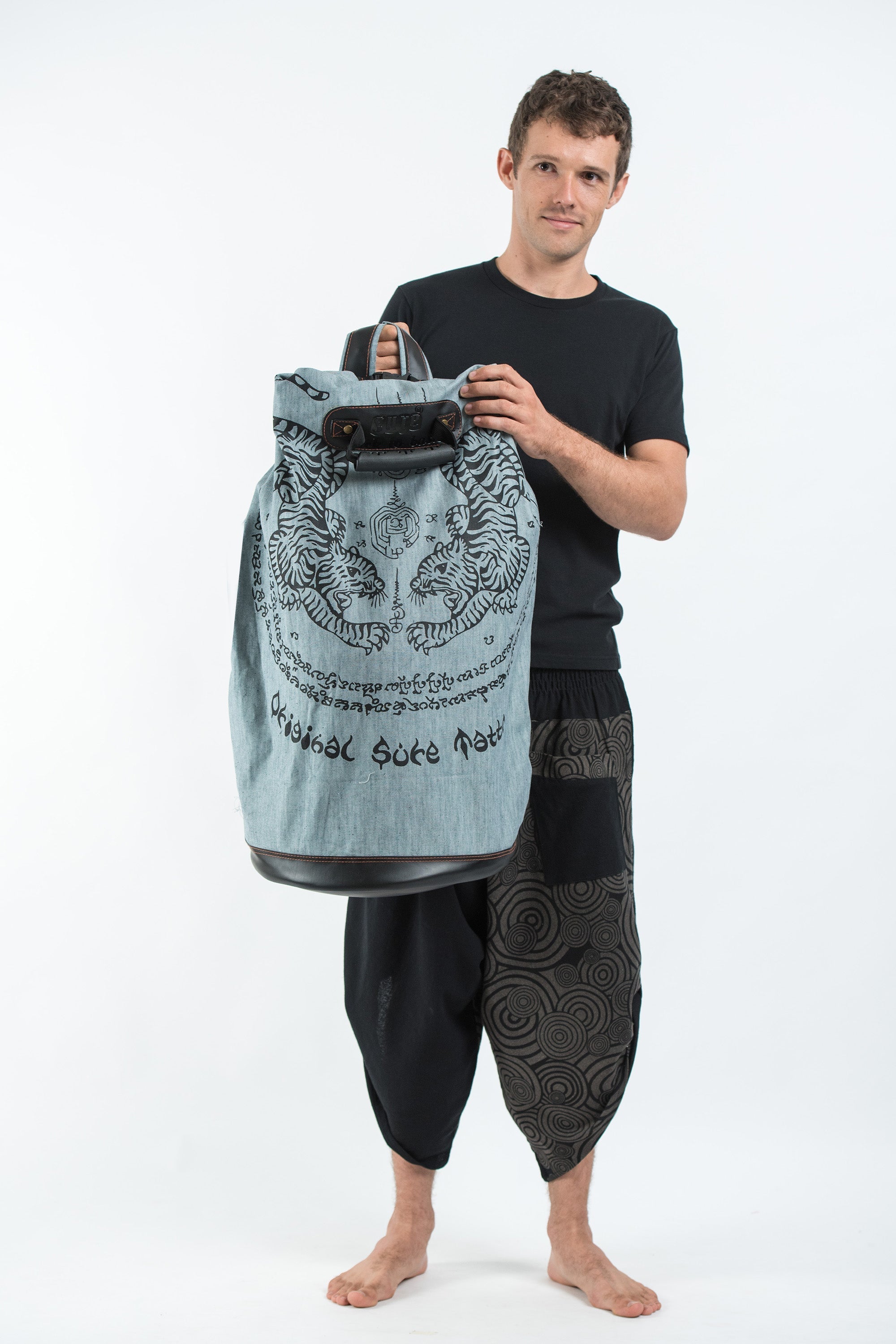 Thai Tattoo Denim Gear Backpack
