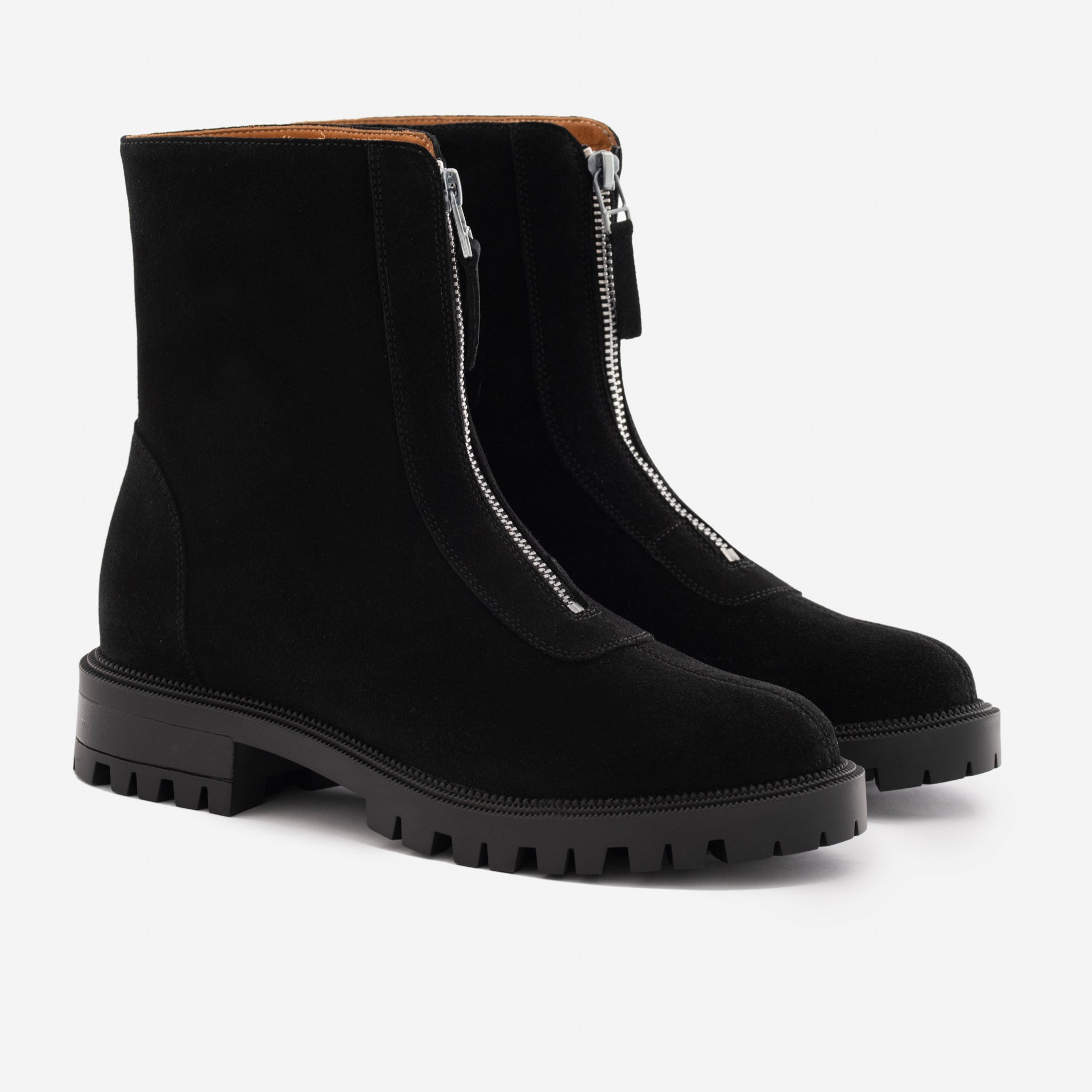 Jenna Zip Up Boots - Women’s Water-Repellent Suede