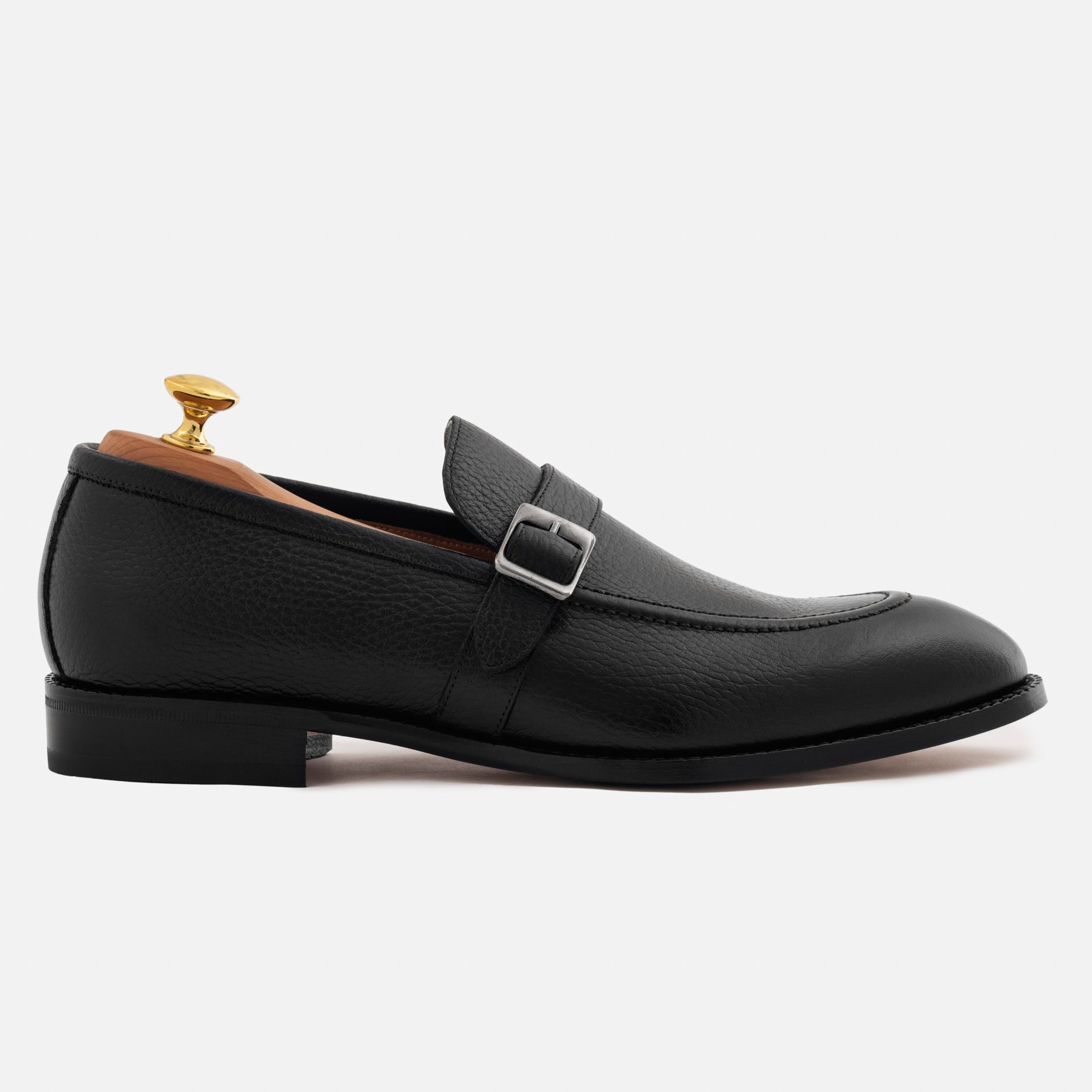 Archie Belted Loafer - Men’s Pebbled Leather