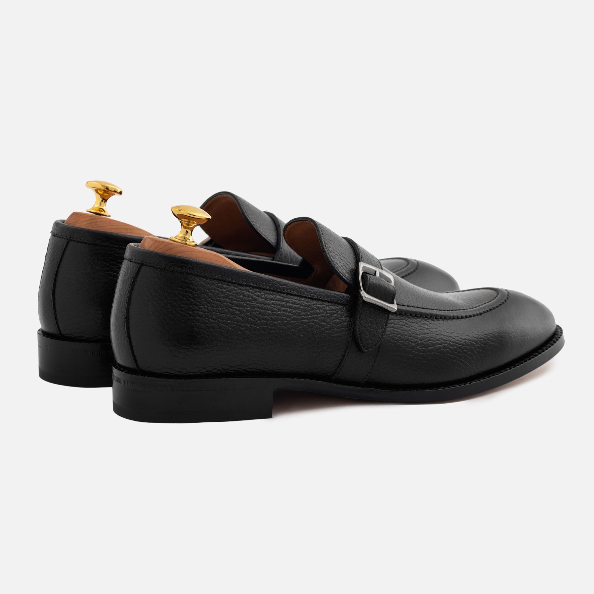 Archie Belted Loafer - Men’s Pebbled Leather