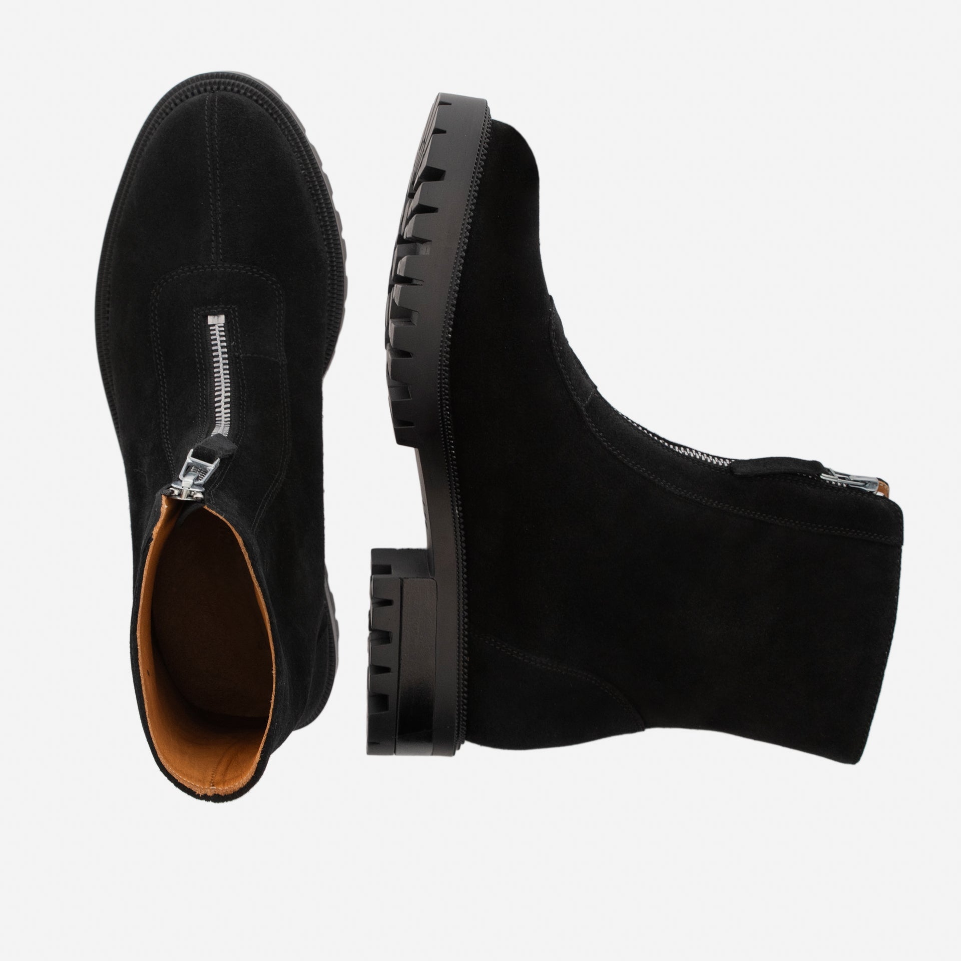 Jenna Zip Up Boots - Women’s Water-Repellent Suede