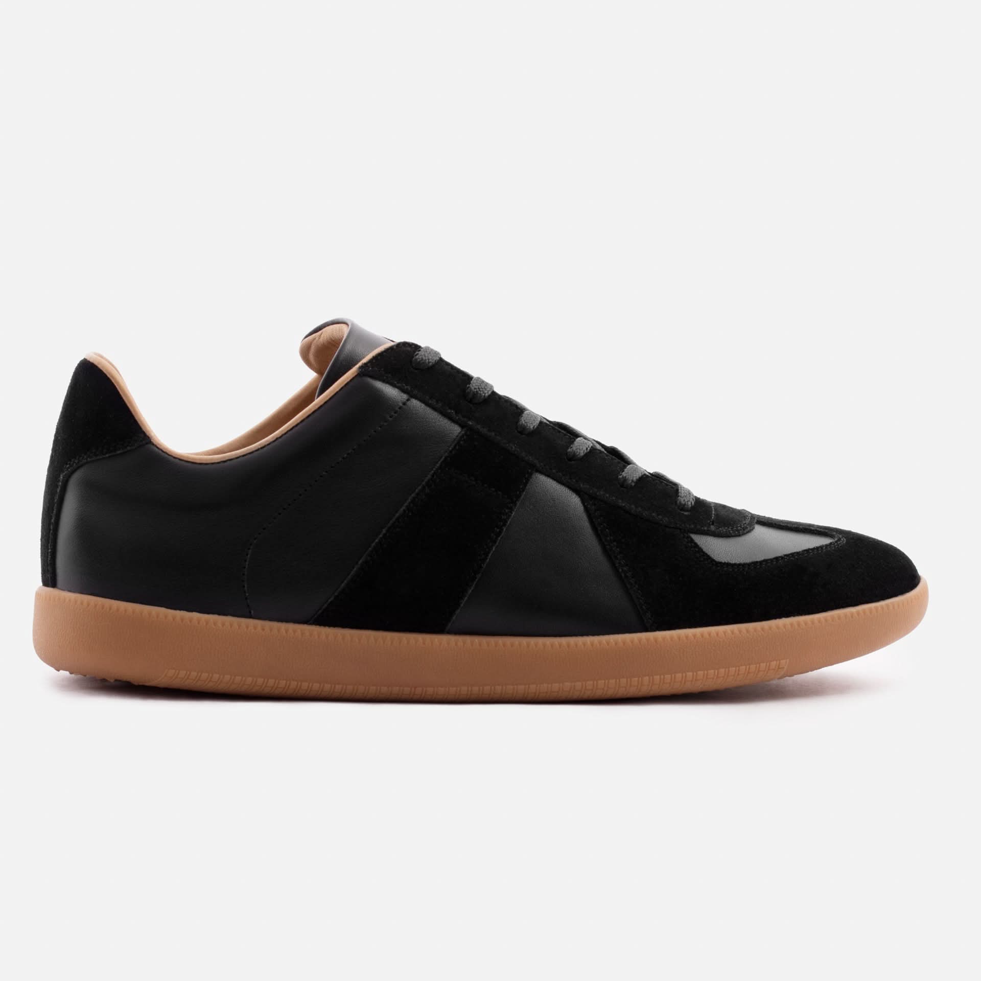 Morgen Trainers - Leather/Suede - Gum Sole - Men's