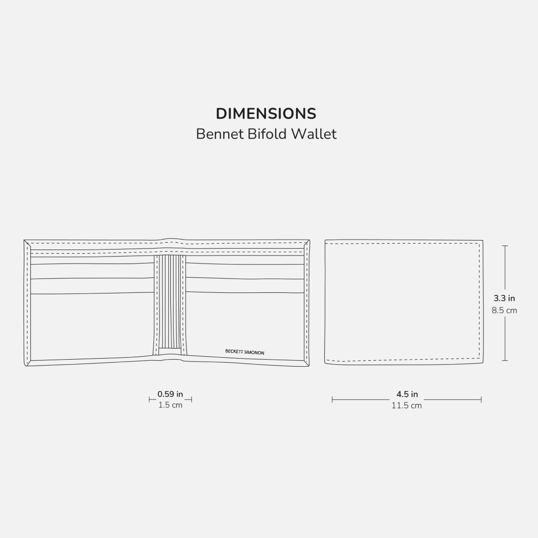 Bennett Bifold Wallet - Men’s Embossed Leather
