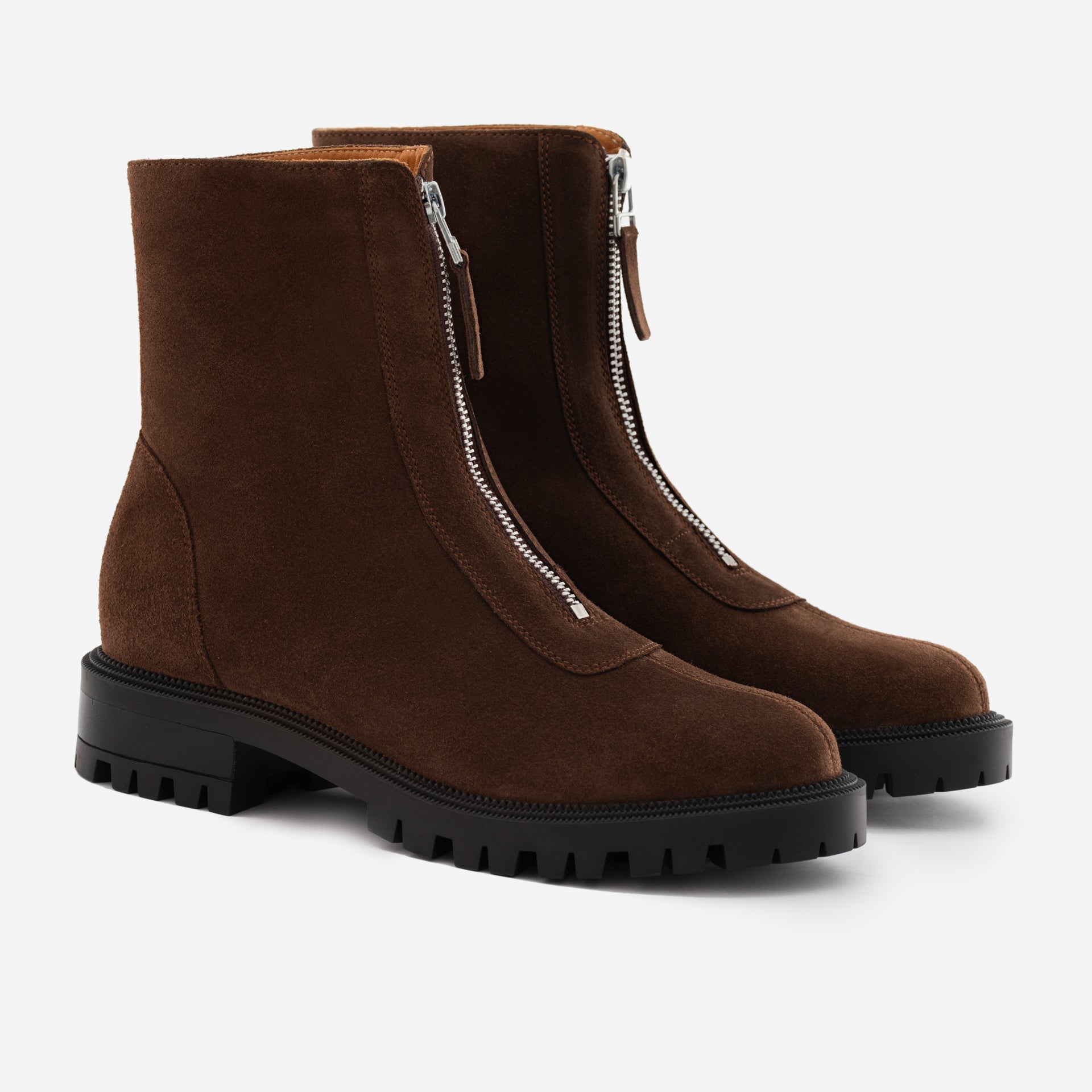 Jenna Zip Up Boots - Women’s Water-Repellent Suede