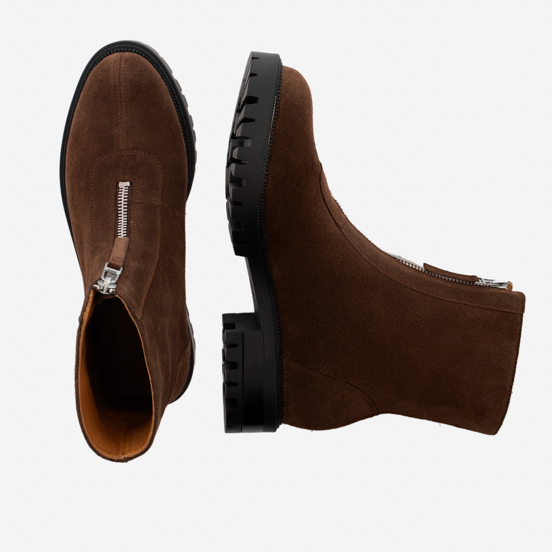 Jenna Zip Up Boots - Women’s Water-Repellent Suede