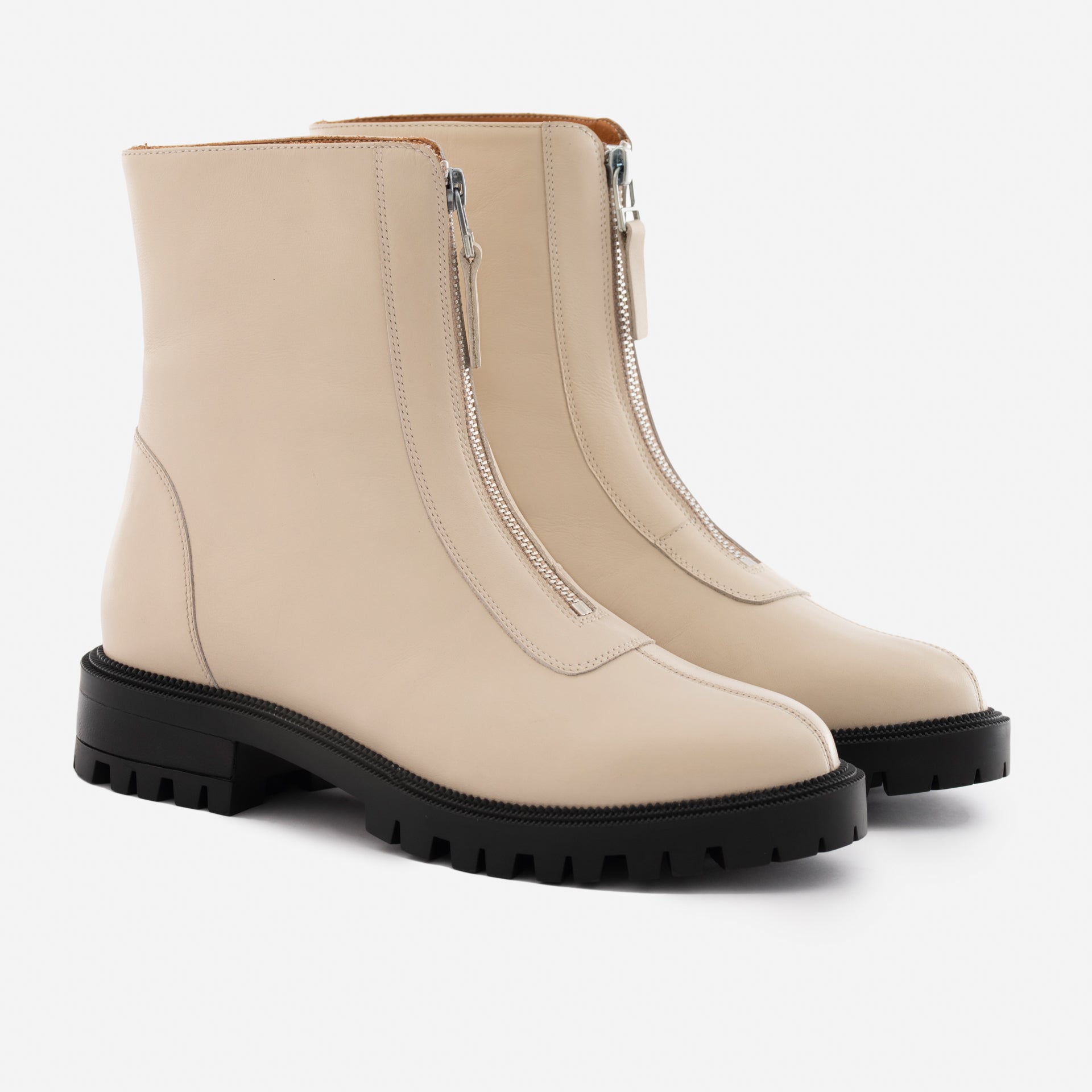 Jenna Zip Up Boots - Women’s Full-Grain Leather