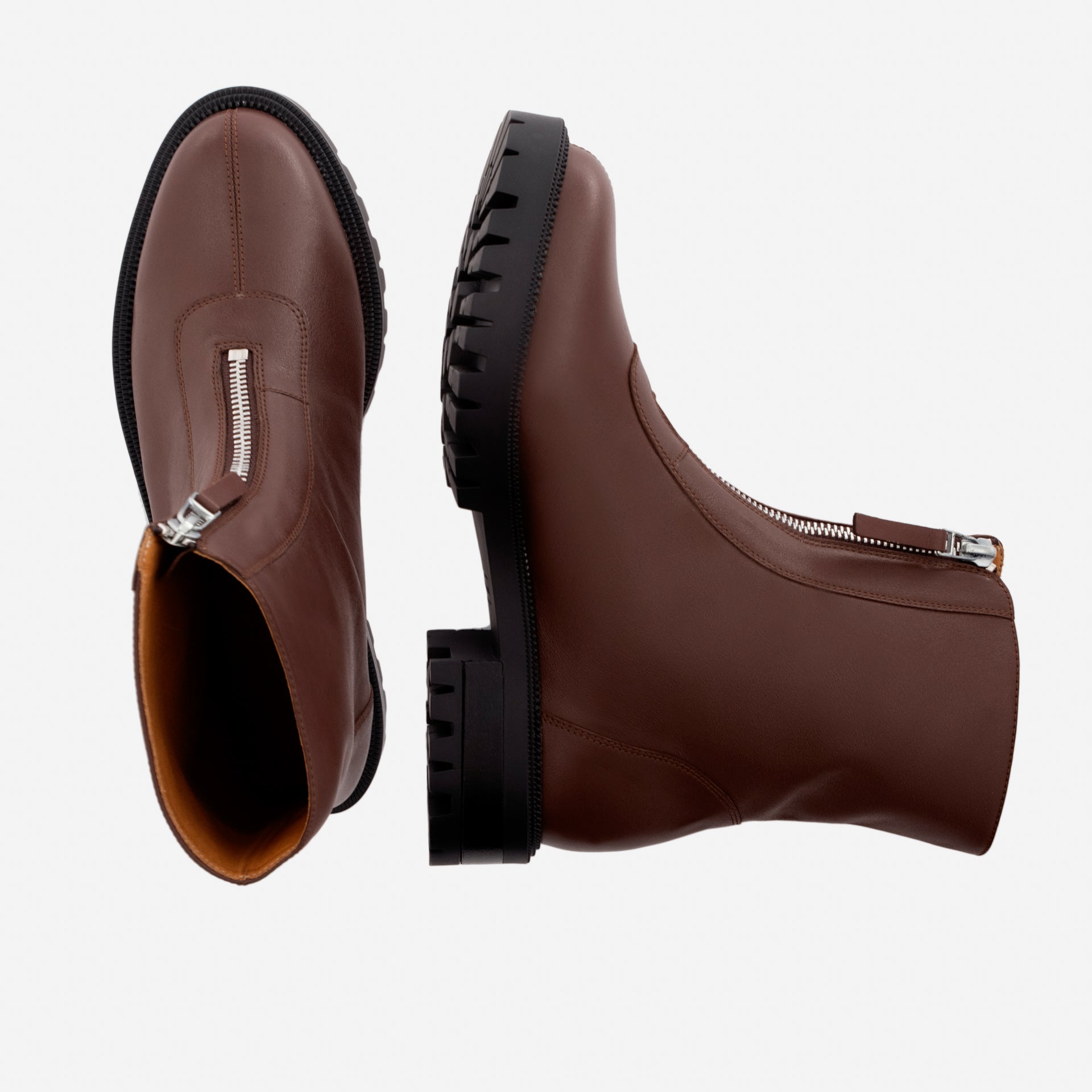 Jenna Zip Up Boots - Women’s Full-Grain Leather