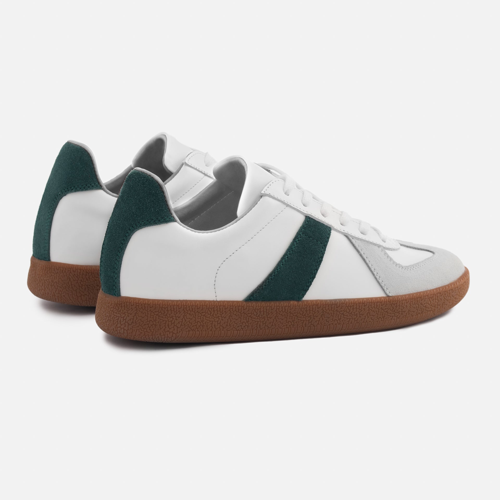 Morgen Trainers - Leather/Suede - Gum Sole - Women's