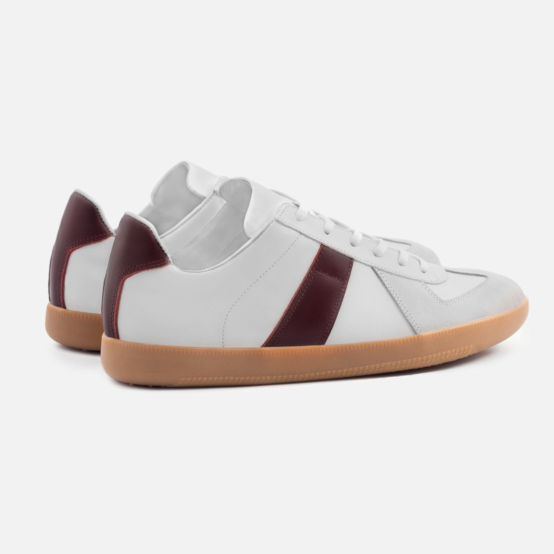 Morgen Trainers - Leather/Suede - Gum Sole - Men's