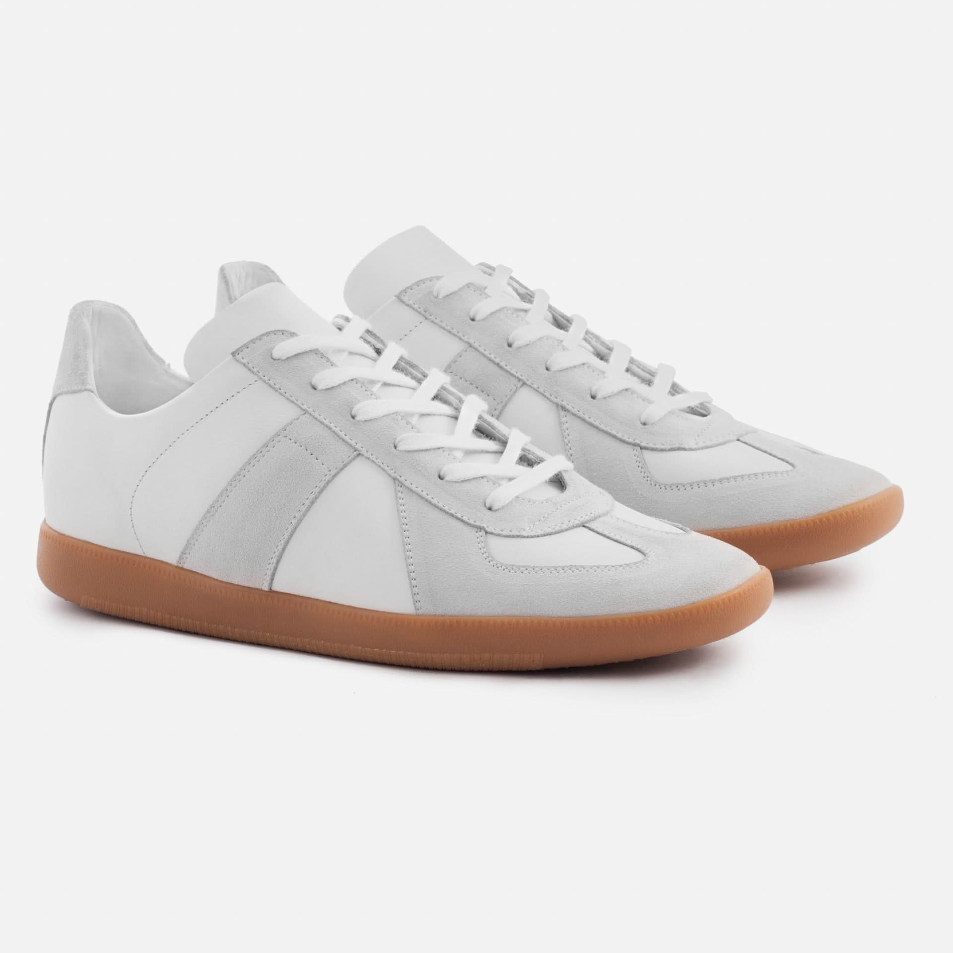 Morgen Trainers - Leather/Suede - Gum Sole - Men's