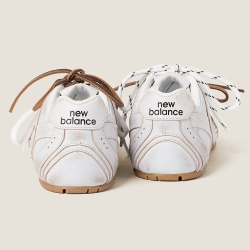 NB (WMNS) x Miu Miu 530 SL White Leather Sneakers