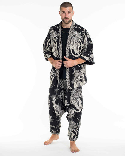 Unisex Koi Fish Cotton Lounge Set