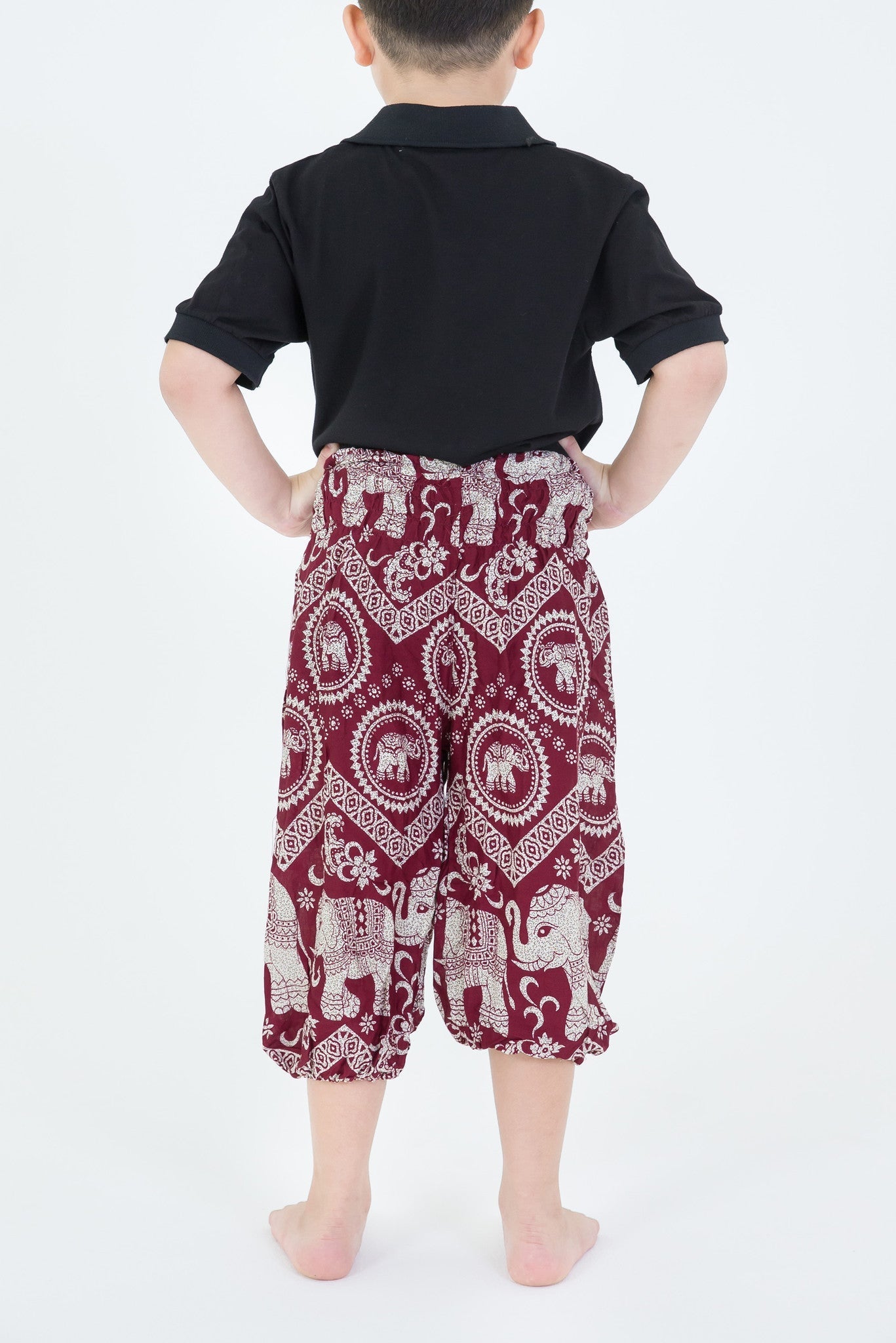 Imperial Elephant Kids Elephant Pants in Red