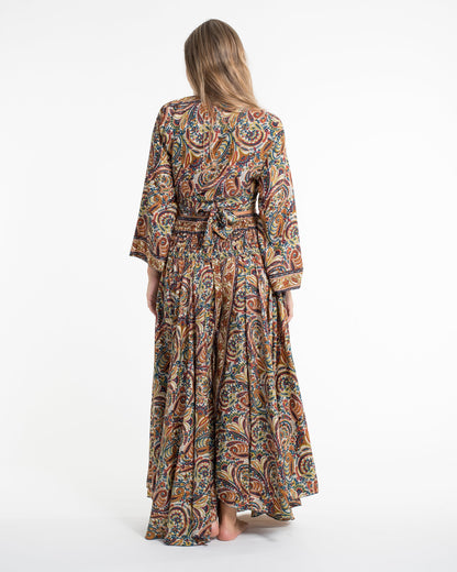 Stellar Paisley Tie Top and Palazzo Pants in Yellow
