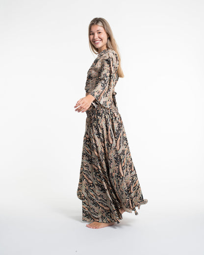 Mystic Paisley Tie Top and Palazzo Pants in Black