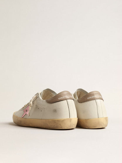 Low Baskets – White Nappa & Pink Metallic Edition