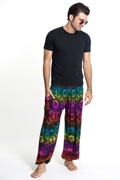 Rainbow Elephant Men's Elephant Pants in Purple