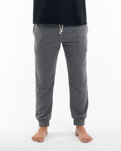 Men's Terry Pants with Tribal Pockets in Black (Size M - XL)