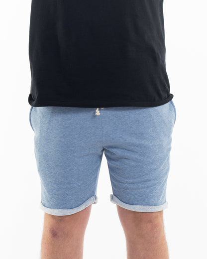 Men's Terry Shorts with Tribal Pockets in Light Blue (Size M - XL)