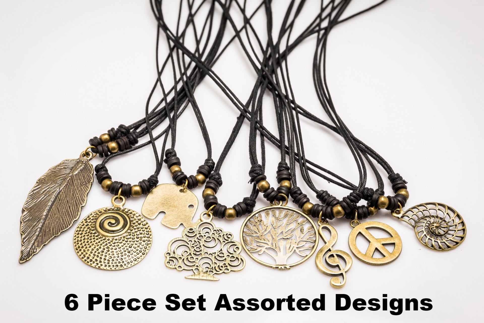 Hand Made Brass Necklace 6 Pcs. PACK