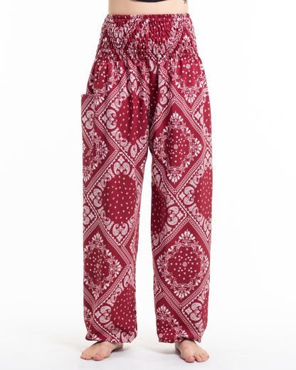 Unisex Patchwork Paisley Lounge Set in Red