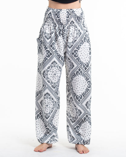 Unisex Patchwork Paisley Lounge Set in White