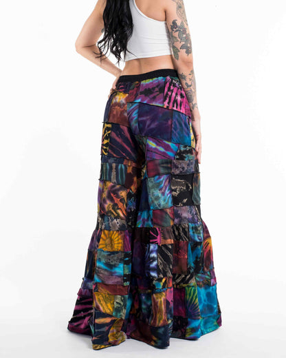 Patchwork Tie Dye Palazzo Pants