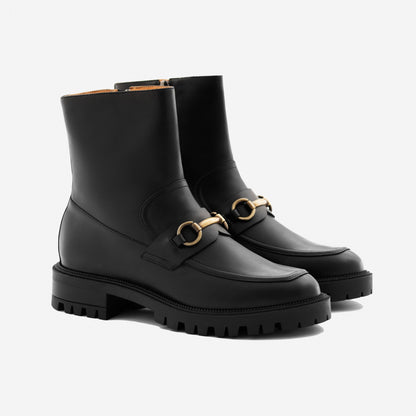 Blaise Horsebit Boots - Full Grain Leather - Women's