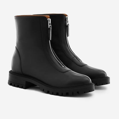 Jenna Zip Up Boots - Women’s  Full-Grain Leather