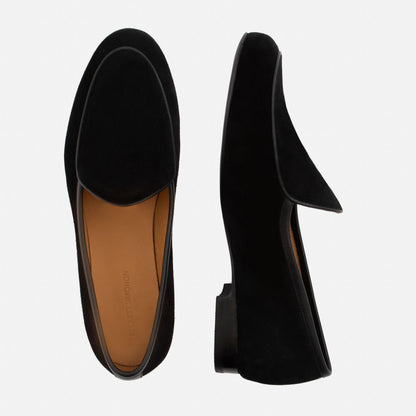 Greta Belgian Loafer - Suede - Women's
