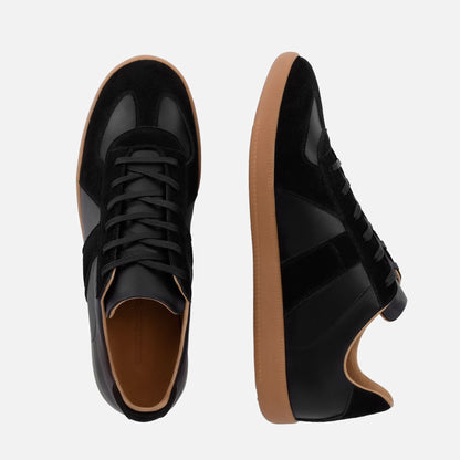 Morgen Trainers - Leather/Suede - Gum Sole - Men's