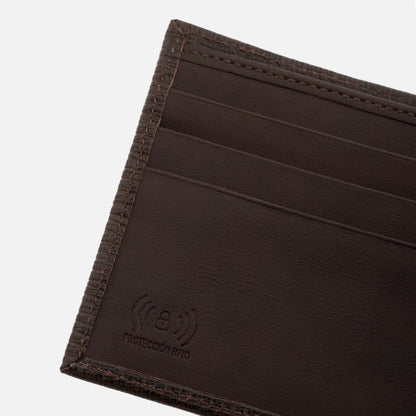 Bennett Bifold Wallet - Men’s  Embossed Leather