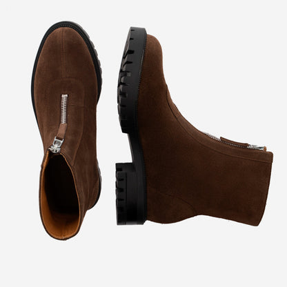Jenna Zip Up Boots - Women’s  Water-Repellent Suede