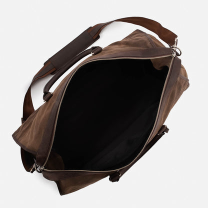 Davis Weekender Bag - Waxed Canvas and Pull-Up Leather - Men's