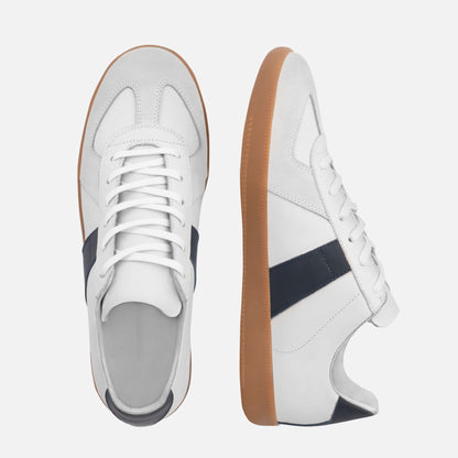 Morgen Trainers - Leather/Suede - Gum Sole - Men's