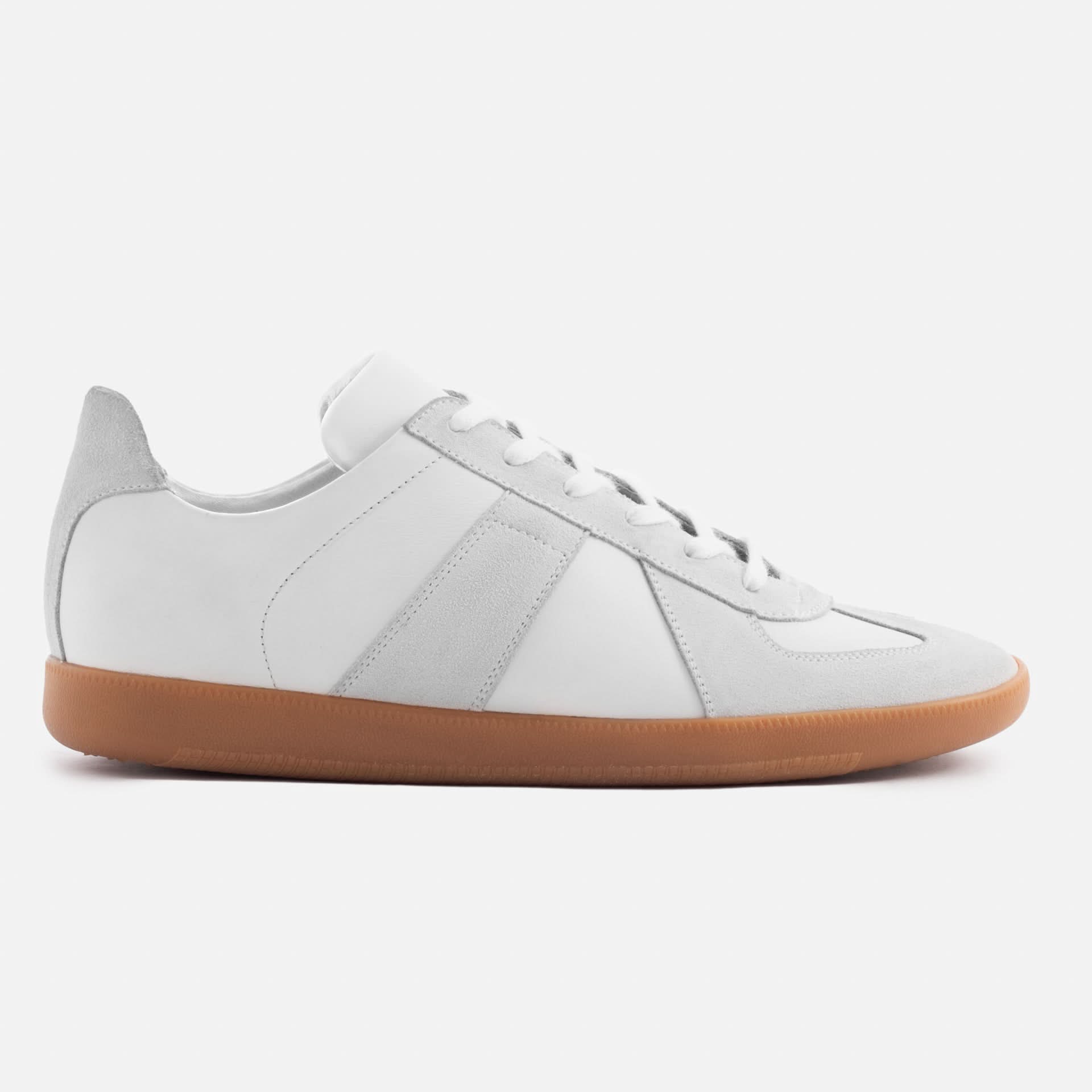 Morgen Trainers - Leather/Suede - Gum Sole - Men's