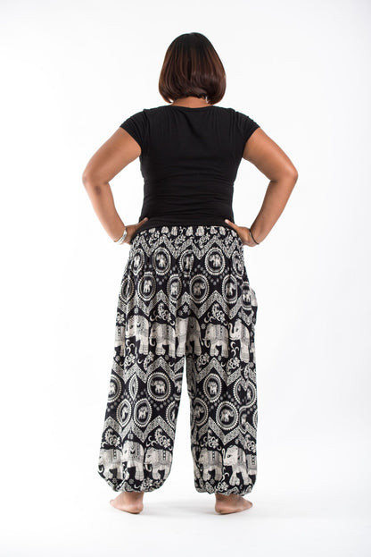Plus Size Imperial Elephant Women's Elephant Pants in Black